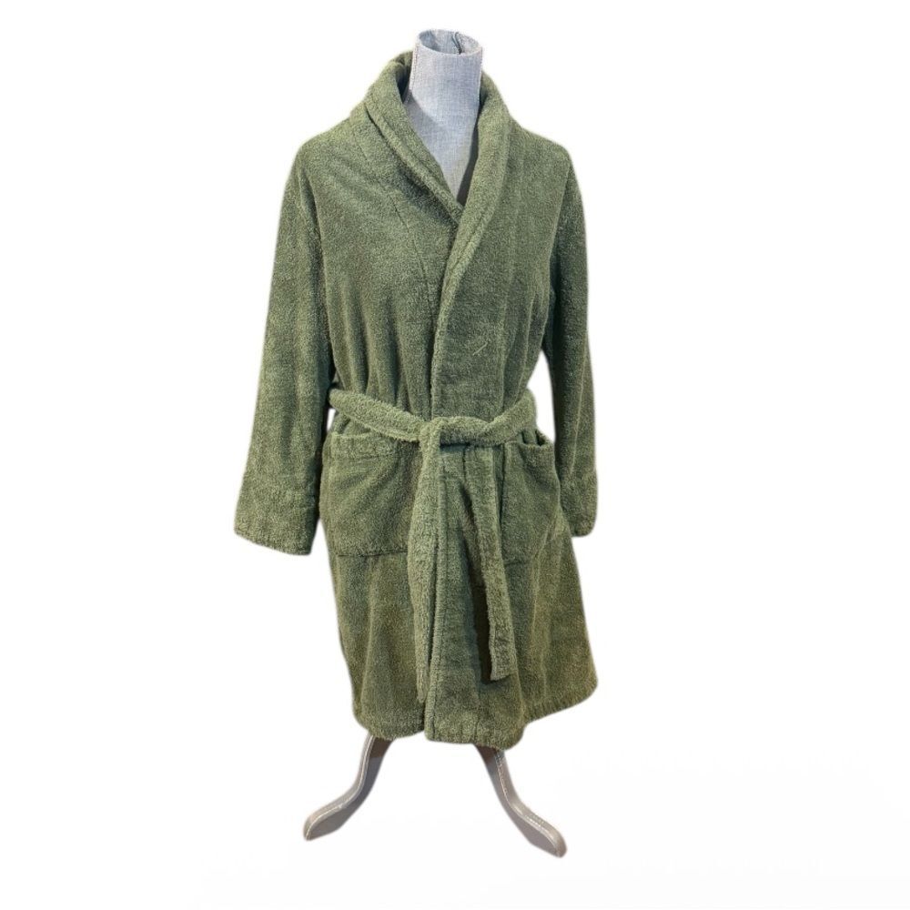 Green Plush Bathrobe M (4500)